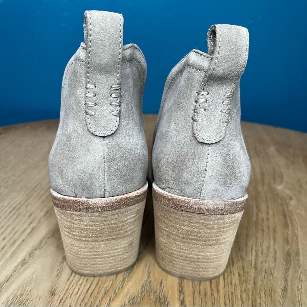 New! Jeffrey Campbell Rosee Suede Bootie Square Toe Western Women’s Size 10 - Picture 4 of 10